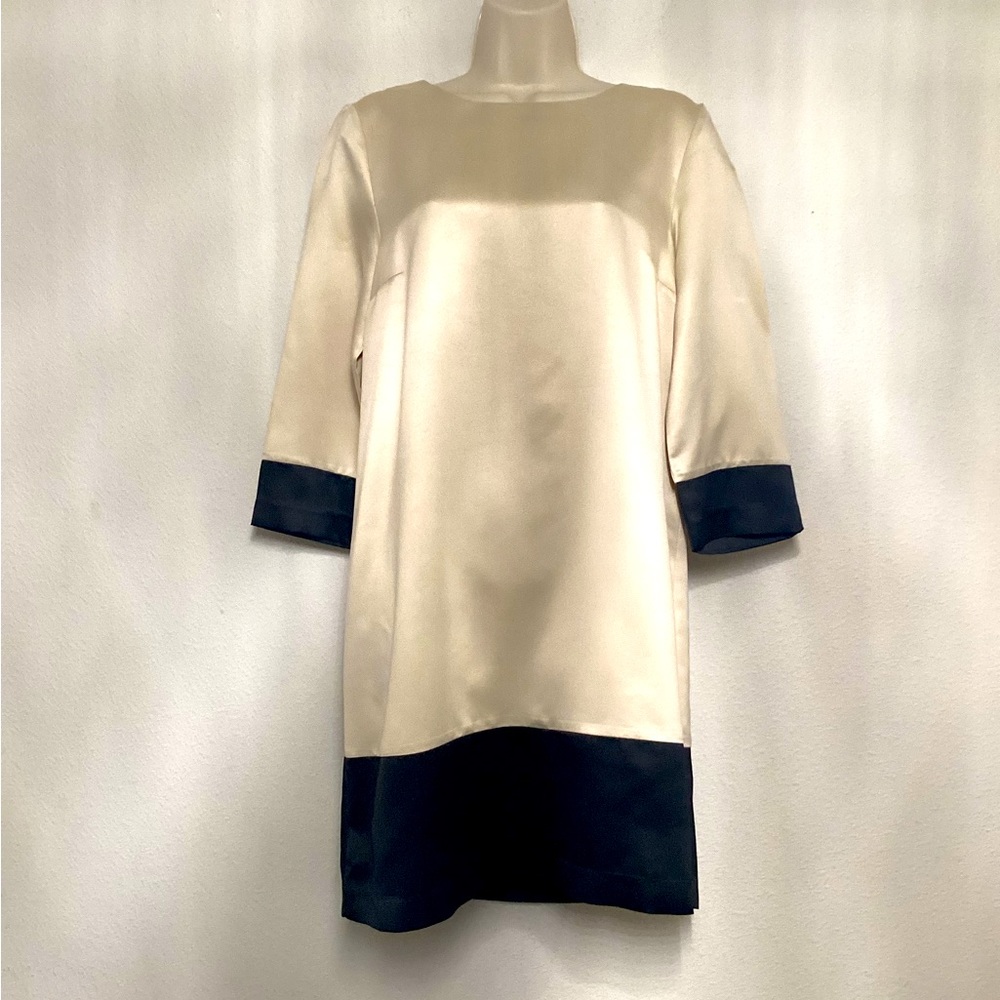 H&M | women’s Tunic Dress | size: 12 | color: cream and black